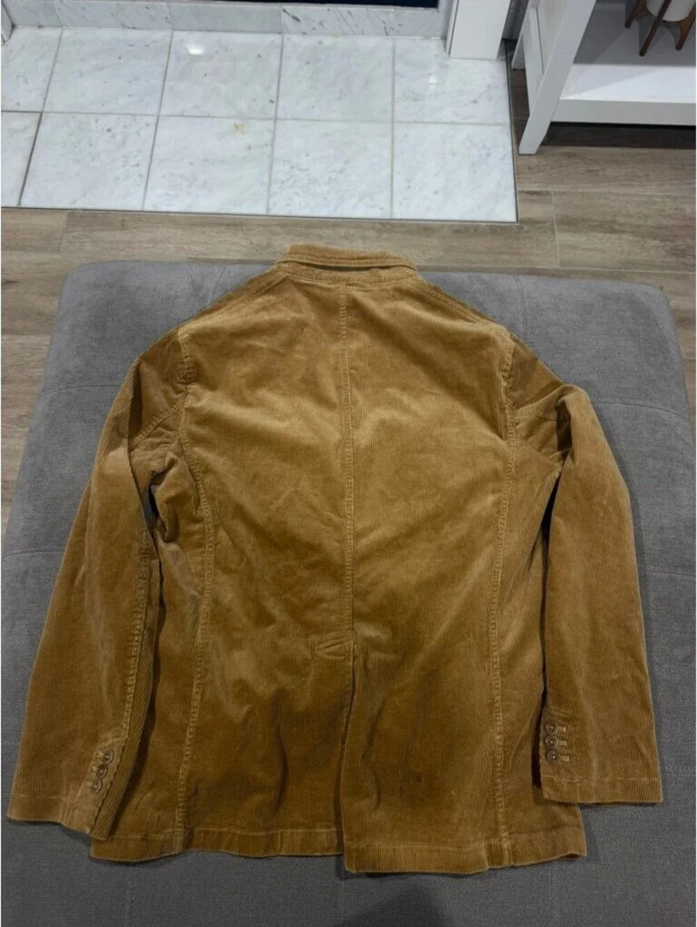 Polo Ralph Lauren Corduroy Blazer Sport Coat Tan Brown 44L